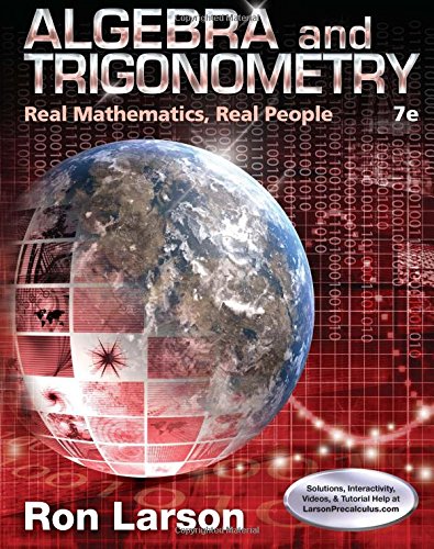 Algebra and Trigonometry: Real Mathematics; Real People (7th Edition) – Solutions & Testbank