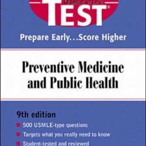 Preventive Medicine and Public Health PreTest Self-Assessment and Review (9th Edition)