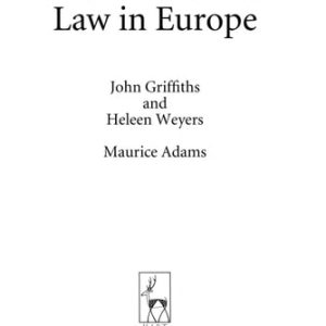 Euthanasia and Law in Europe (2nd Edition)