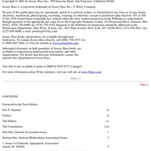 Handbook of Multicultural Assessment: Clinical, Psychological, and Educational Applications (3rd Edition)