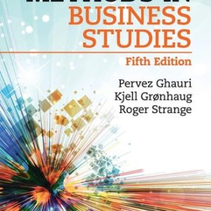 Research Methods in Business Studies (5th Edition)
