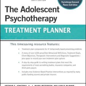 The Adolescent Psychotherapy Treatment Planner (6th Edition)