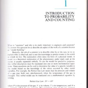 Introduction to Probability and Statistics: Principles and Applications for Engineering and the Computing Sciences (3rd edition)