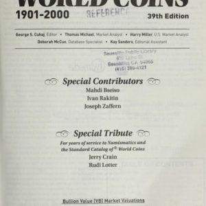 2012 Standard Catalog of World Coins - 1901-2000 (39th Edition)