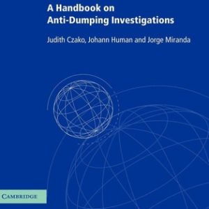 A Handbook on Anti-Dumping Investigations
