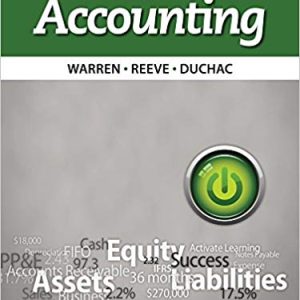 Accounting (25th Edition) – Warren; Reeve; Duchac