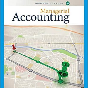 Managerial Accounting (15th Edition)