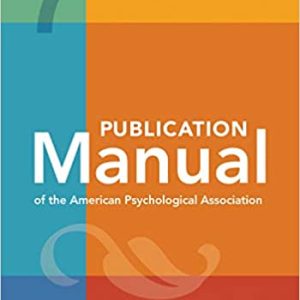 Publication Manual of the American Psychological Association (7th Edition)