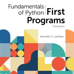 Fundamentals of Python First Programs (3rd Edition)