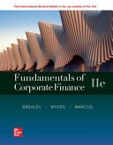 ISE Fundamentals of Corporate Finance (1st Edition)