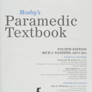 Mosby's Paramedic Textbook . (4th Edition)