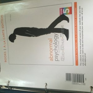Abnormal Psychology in a Changing World (9th Edition)