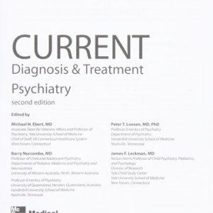 Current diagnosis & treatment in psychiatry (2nd Edition)